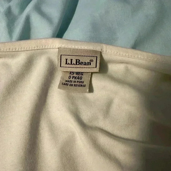 L.L. Bean Pima cotton button up cardigan top. Cream. Sz: XS. Soft. Long sleeve. - Picture 6 of 10